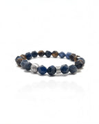 Faceted Sodalite Tiger Eye Signature