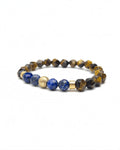 Lapis-lapis Œil de Tigre Facetté Signature – Or