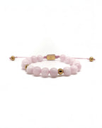 Full Pink Rose Quartz Bracelet