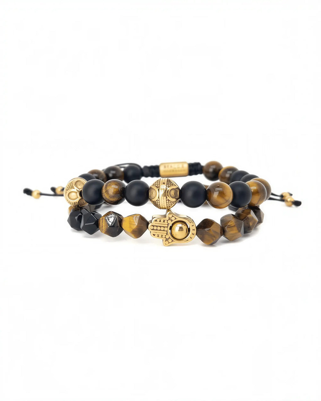 Hamsa Tiger Eye Stack