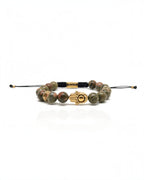 Hamsa Unakite Bracelet