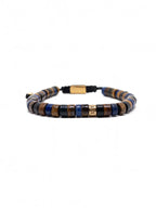 Heishi Lapis and Tiger eye
