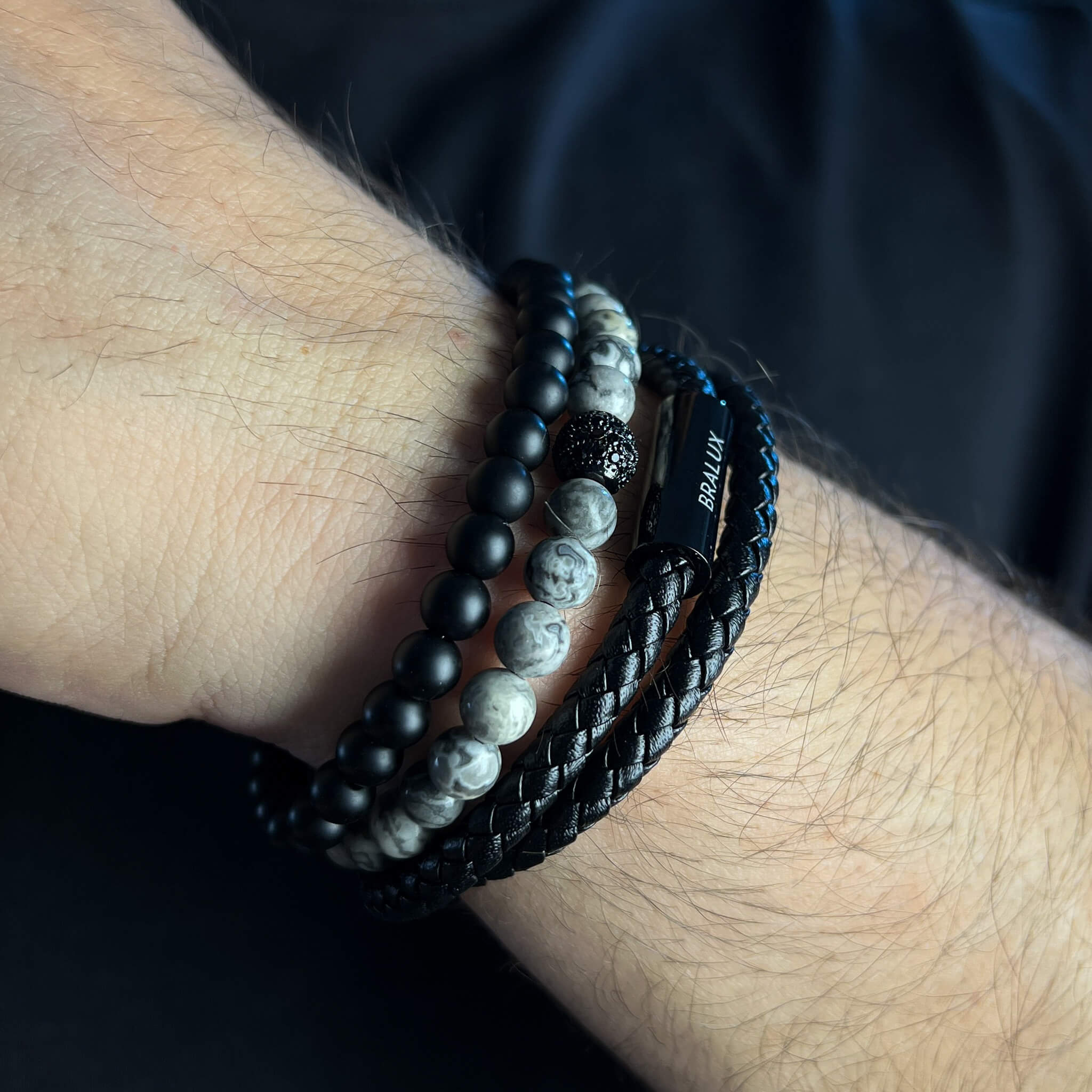 Onyx Jasper Duo Stack