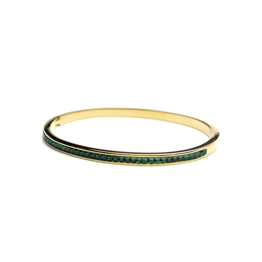 Green Zircon Bangle