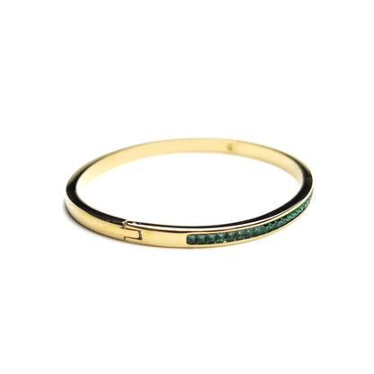 Green Zircon Bangle