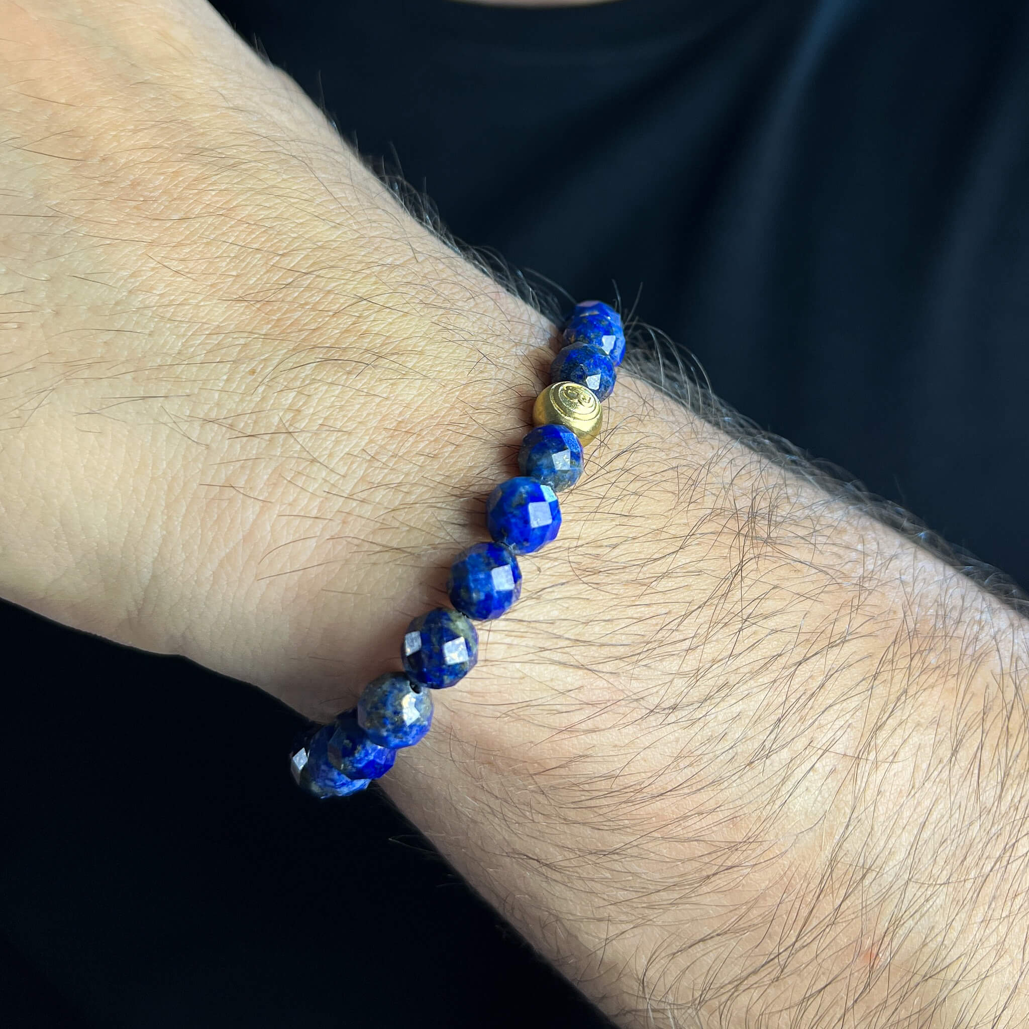 Faceted Lapis Signature – Gold