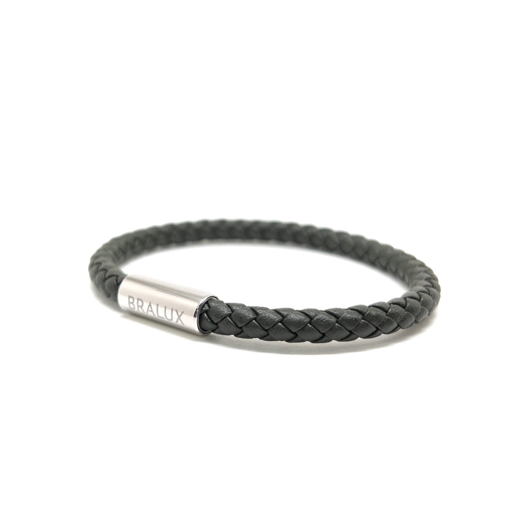 Army Green Leather – Silver