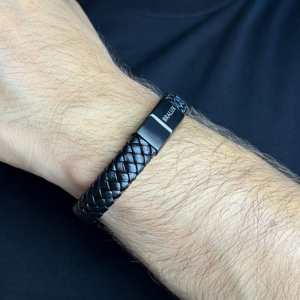 Black Bold Leather - Black