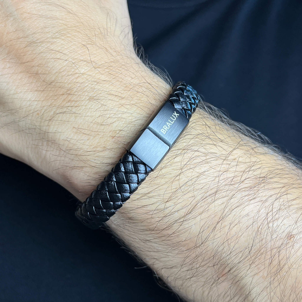Black Bold Leather - Black