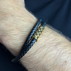 Black Duo Monogram – Gold