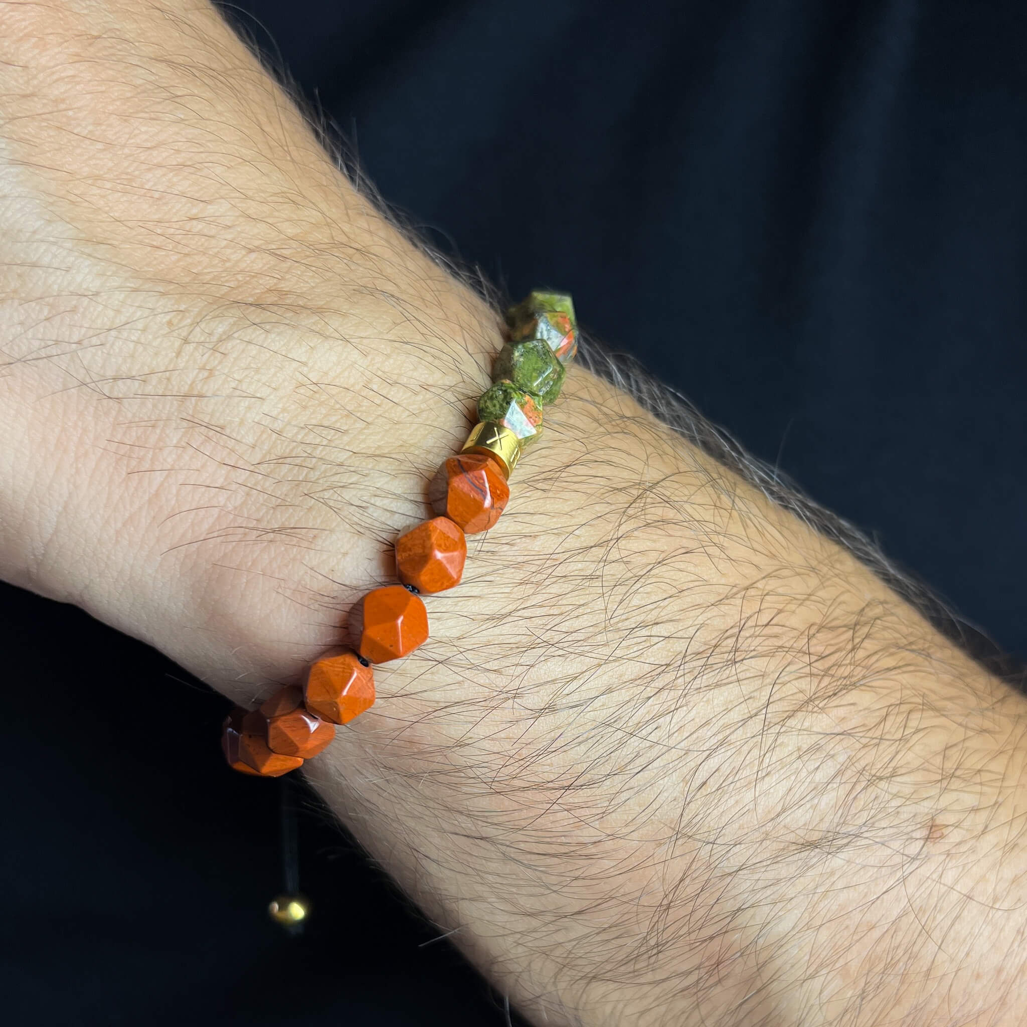 Unakite & Jasper Signature – Gold