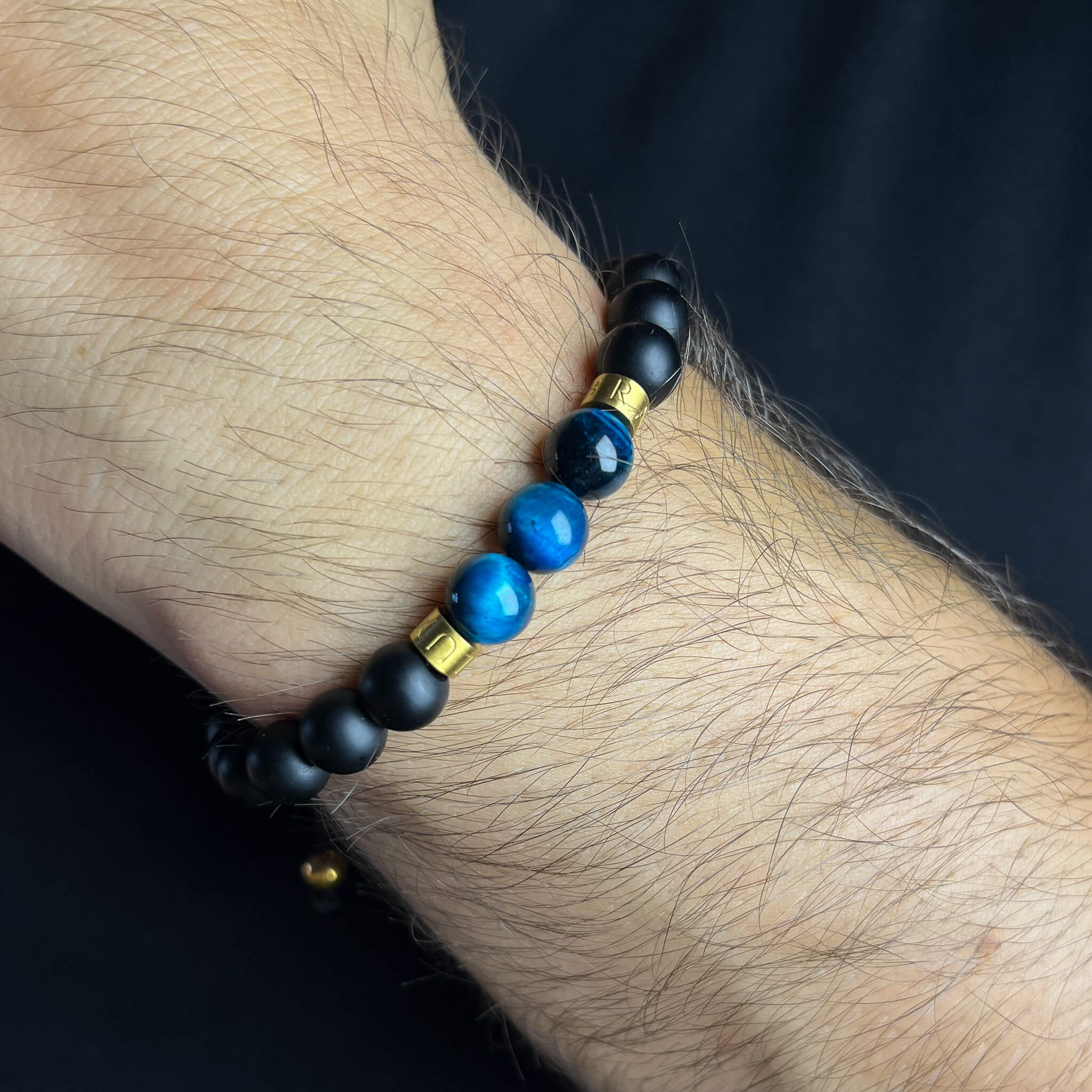 Triple Blue Tiger Eye Signature – Gold