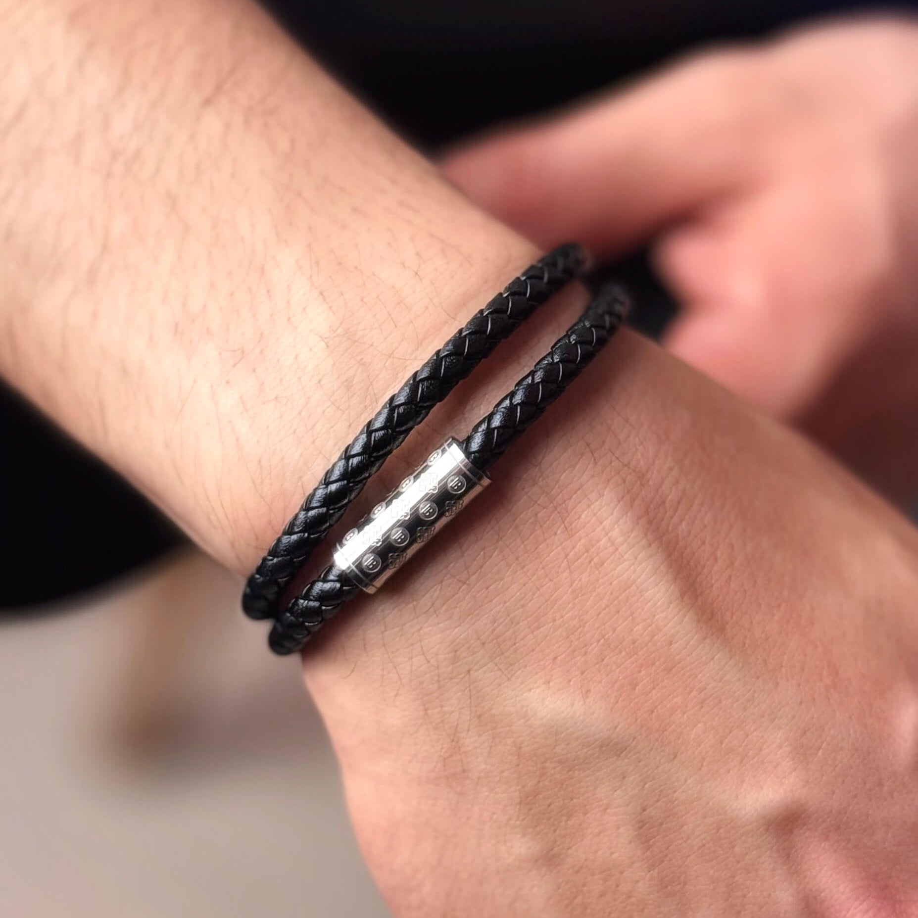 Black Duo Monogram – Silver