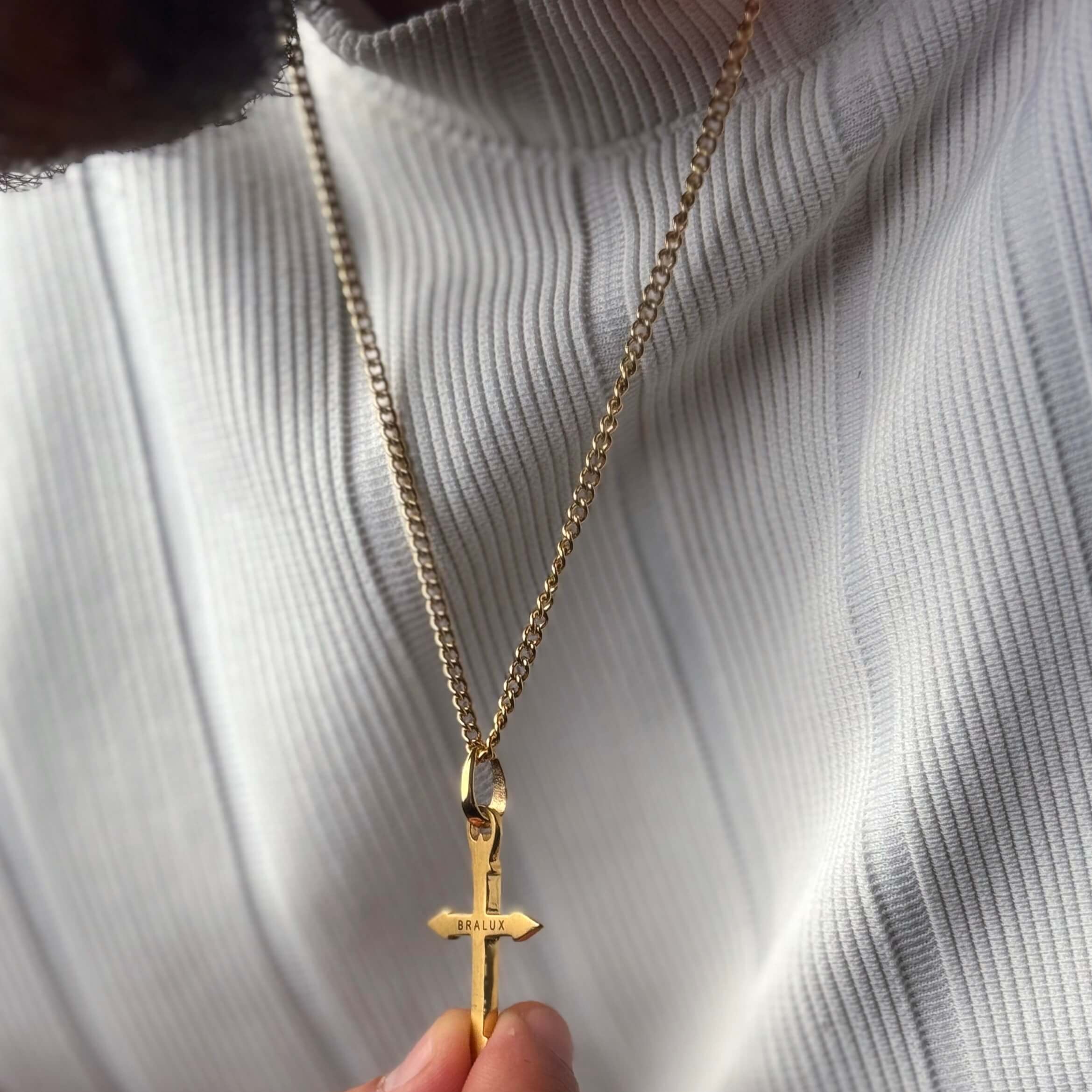 Cross Necklace – Gold