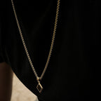 Cuban Chain Onyx Necklace Set