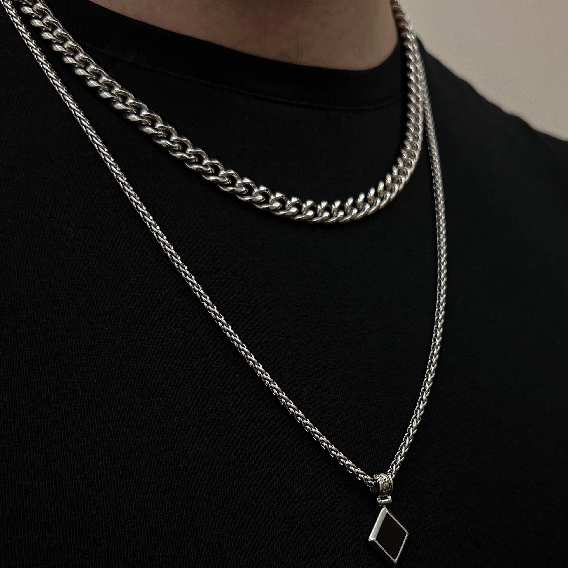 Cuban Chain Necklace – Silver