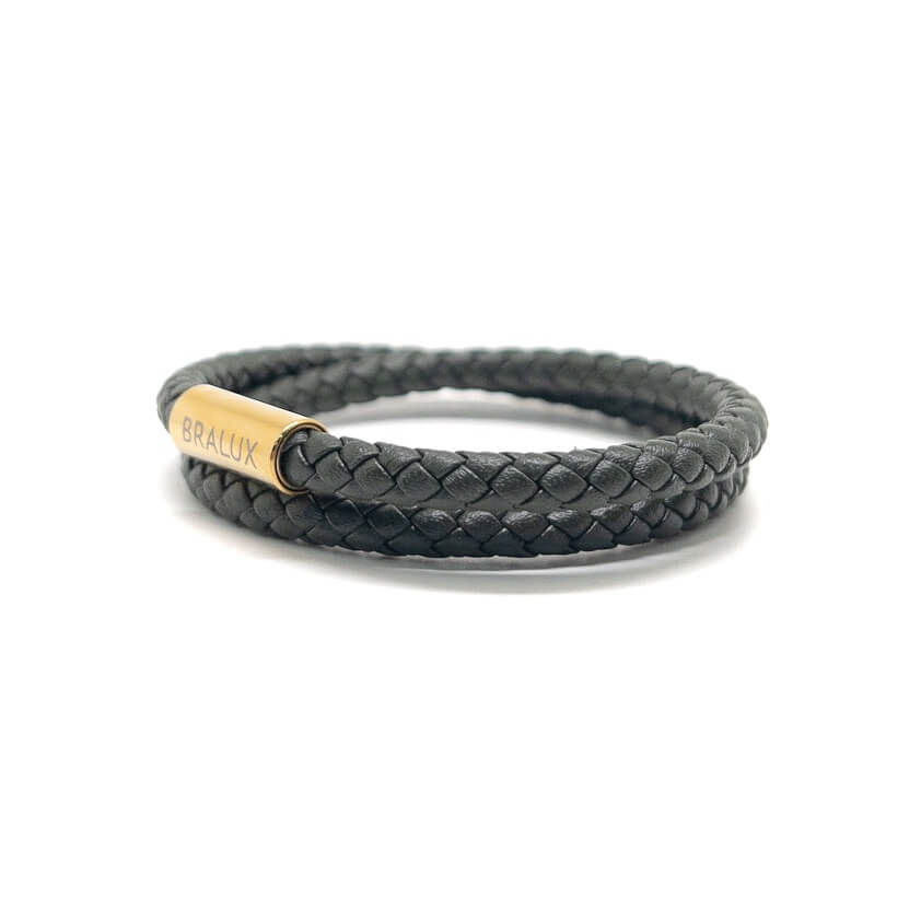 Duo Army Green Leather – Gold
