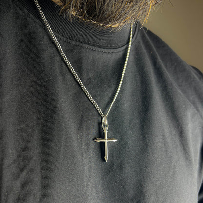 Silver Plated Cross Necklace