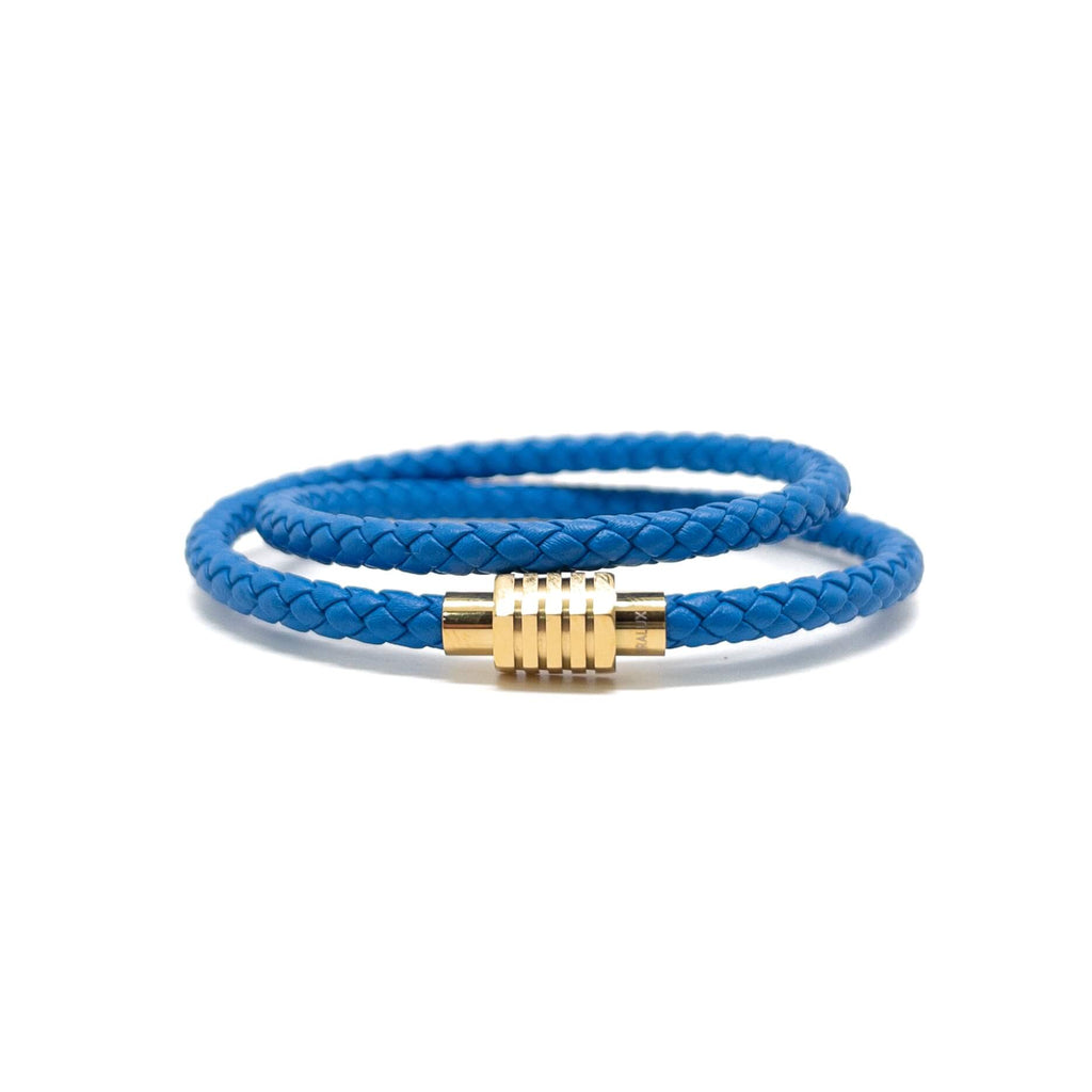 Blue Duo Leather – Gold