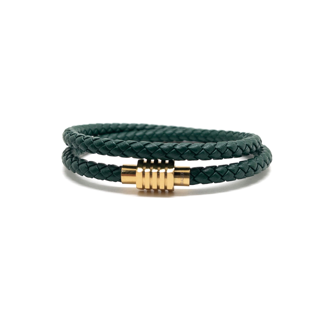 Green Duo Leather – Gold