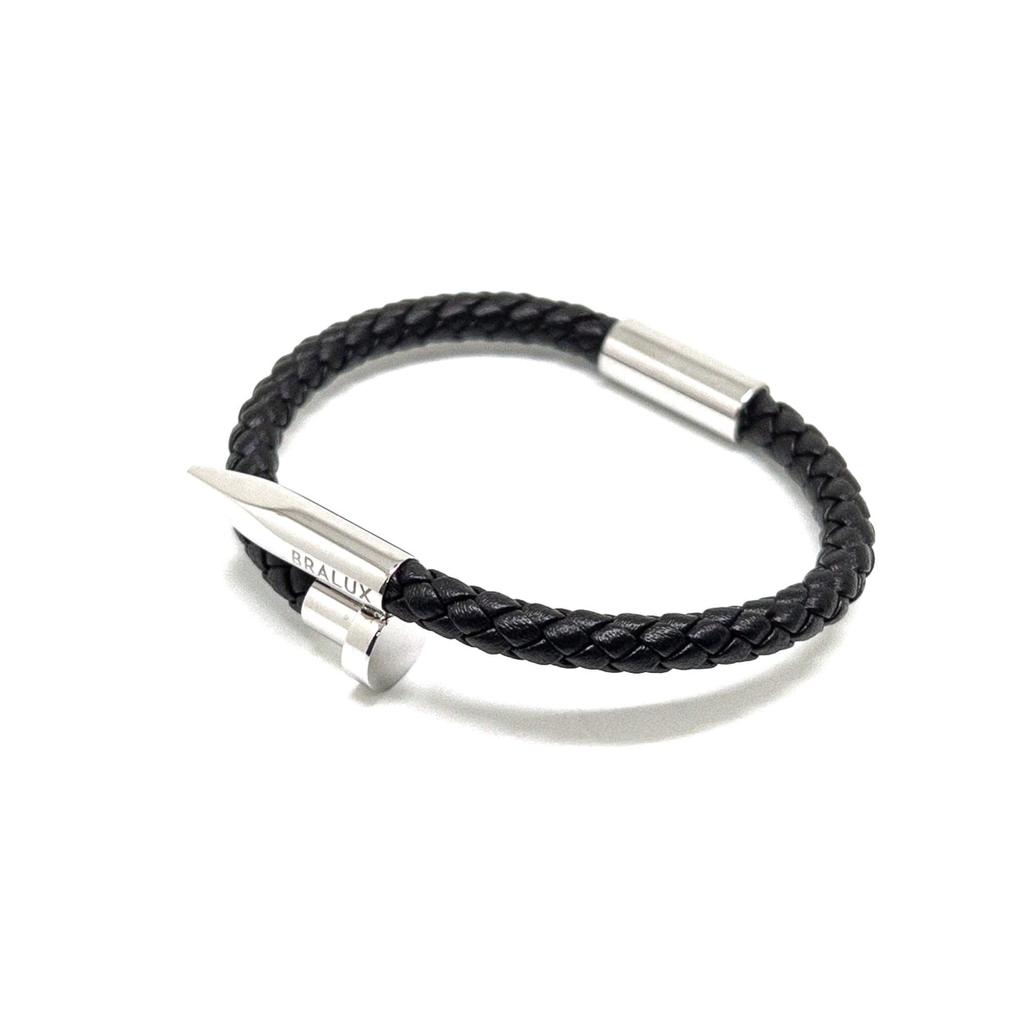 The Black and Gold plated leather bracelet