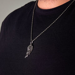 Silver Plated Wing Necklace