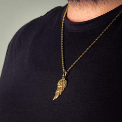 Gold Plated Wing Necklace