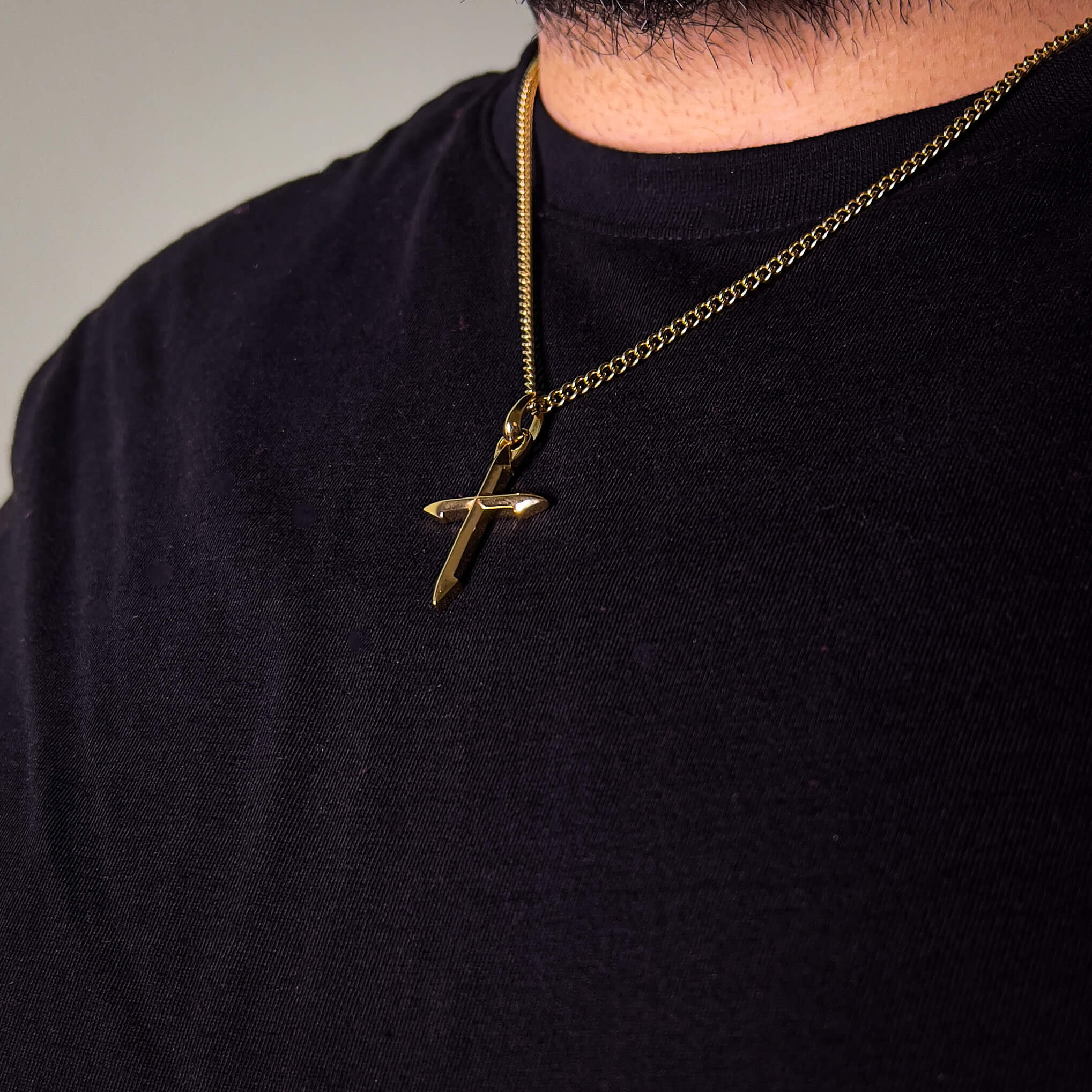 Cross Necklace – Gold