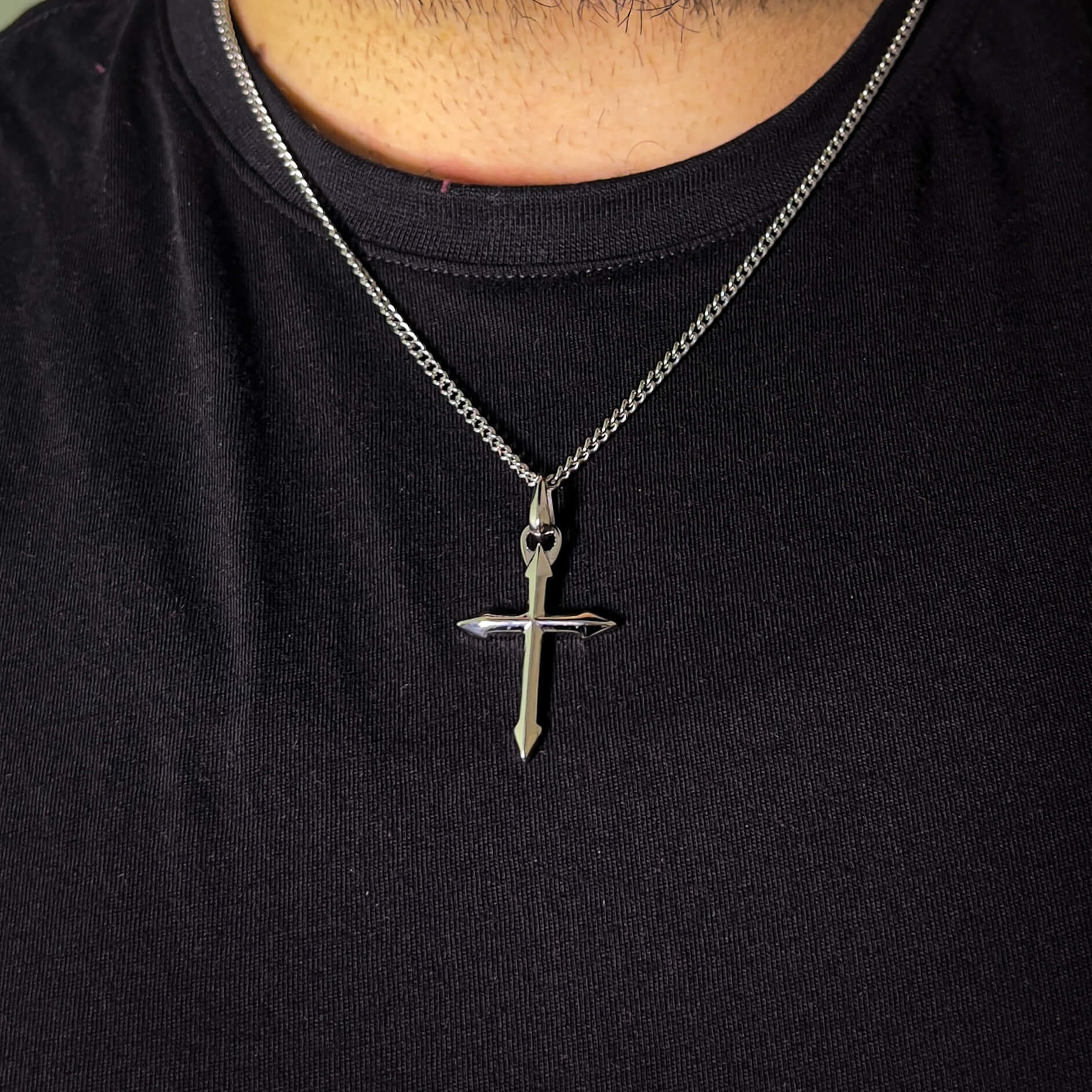 Cross Necklace – Silver