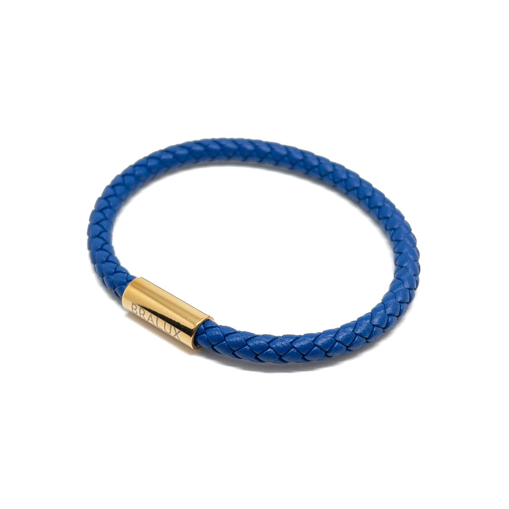 Blue Leather – Gold
