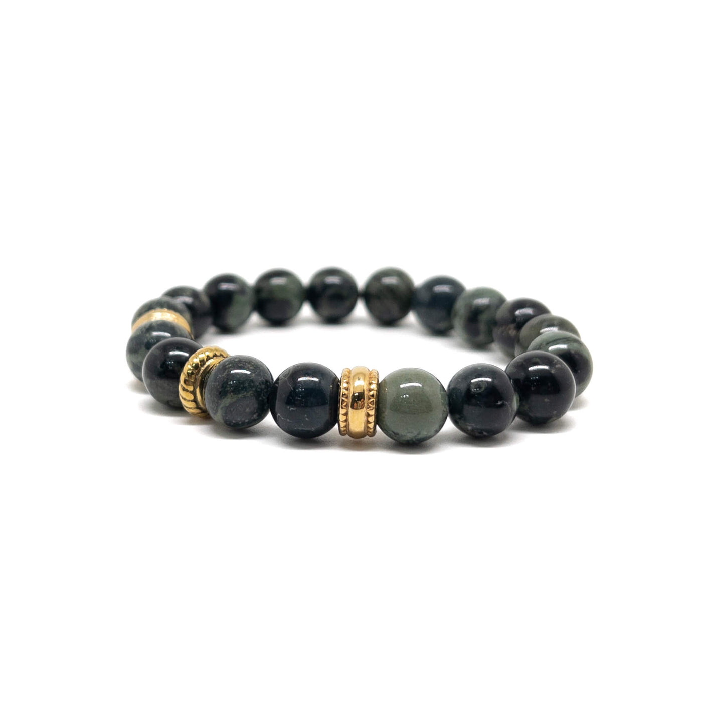 The Kambaba and Gold Plated Spacers Bracelet