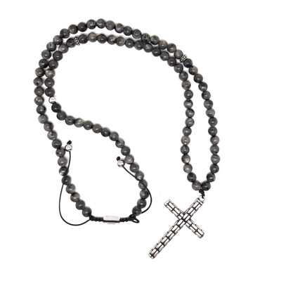 The Larvikite Cross Necklace