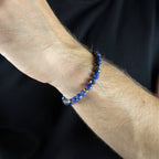 Faceted Lapis Bracelet