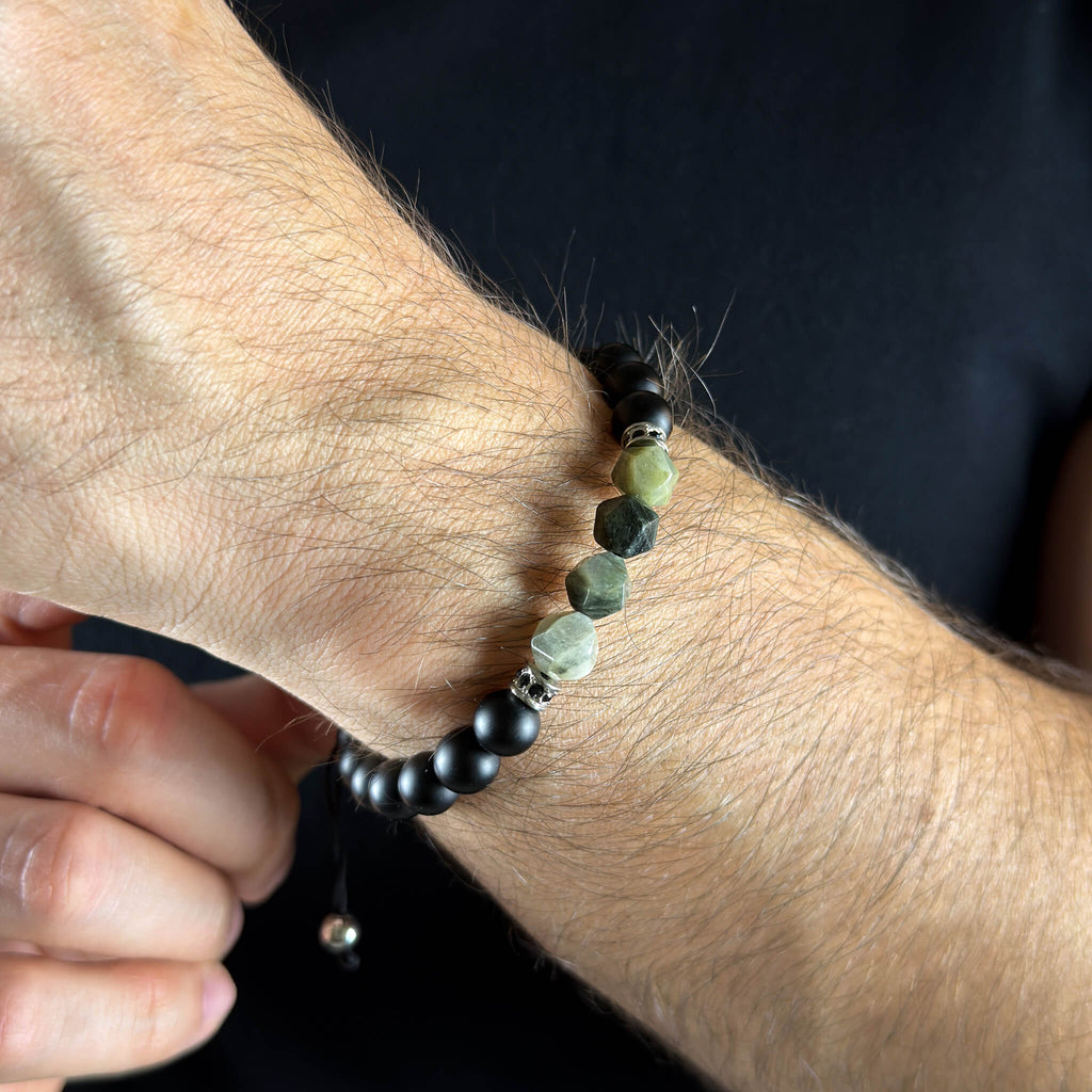 Onyx Green Agate - Silver