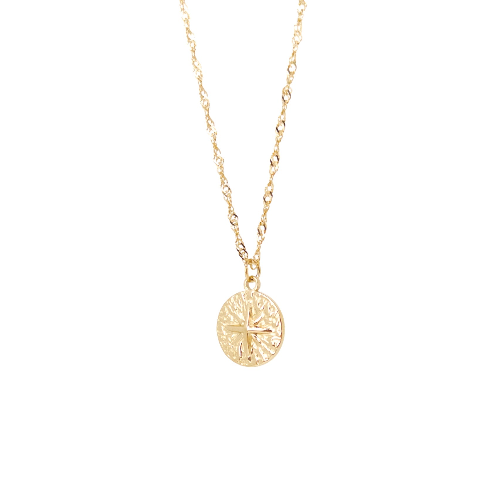 Cross Necklace – Gold Main image
