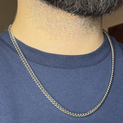 Silver Plated Franco Chain Necklace