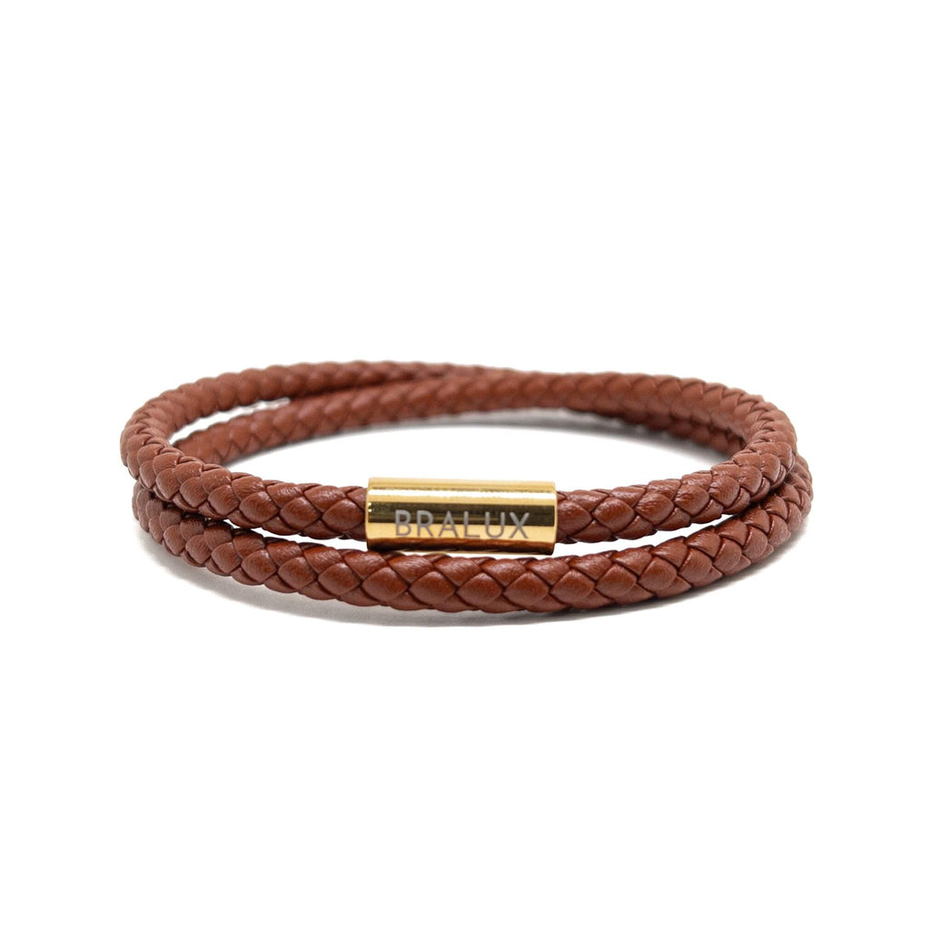 Brown Duo Leather – Gold