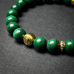 Malachite Gold Plated Signature