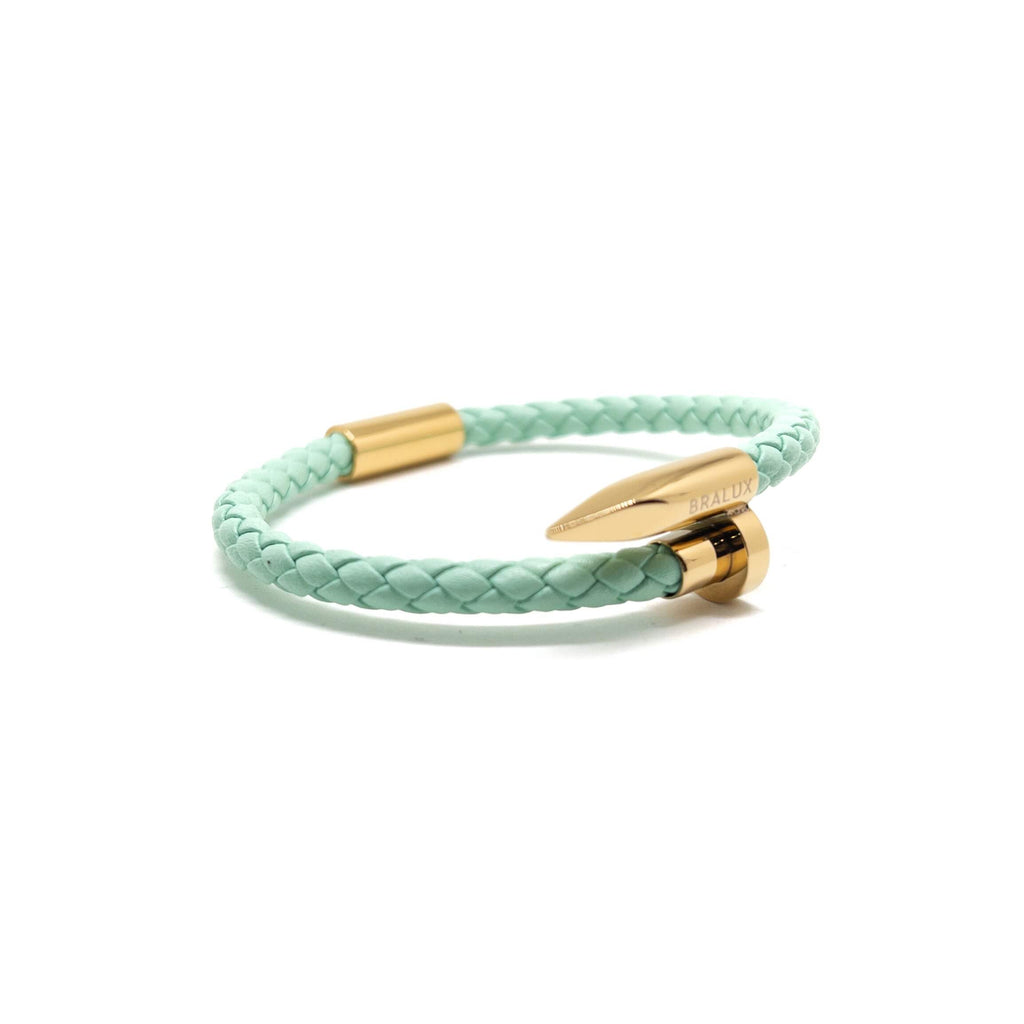 Light Green Nail – Gold