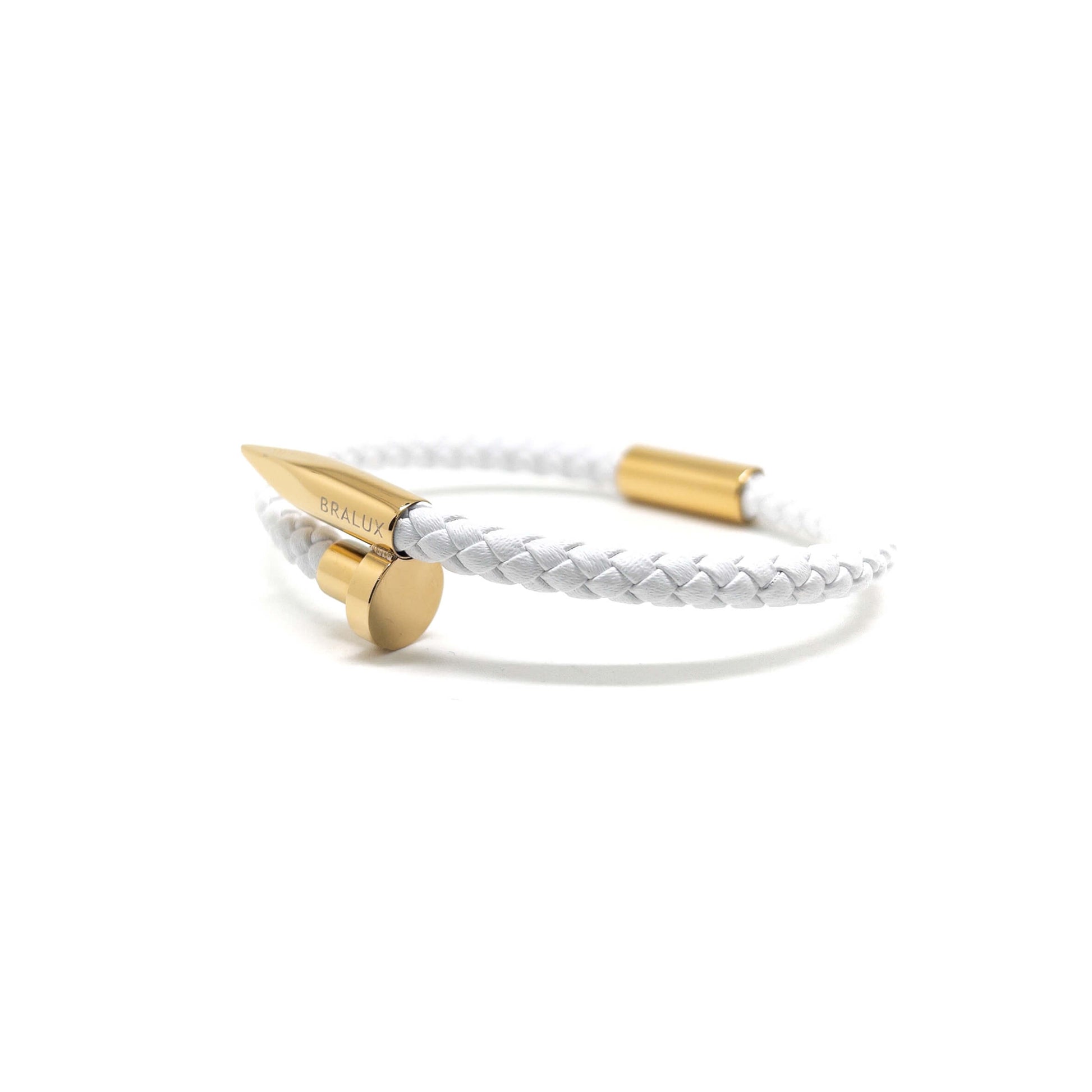 BRALUX - The Black and Gold plated leather bracelet – Bralux