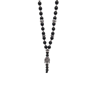 The Buddha Head Obsidian Necklace