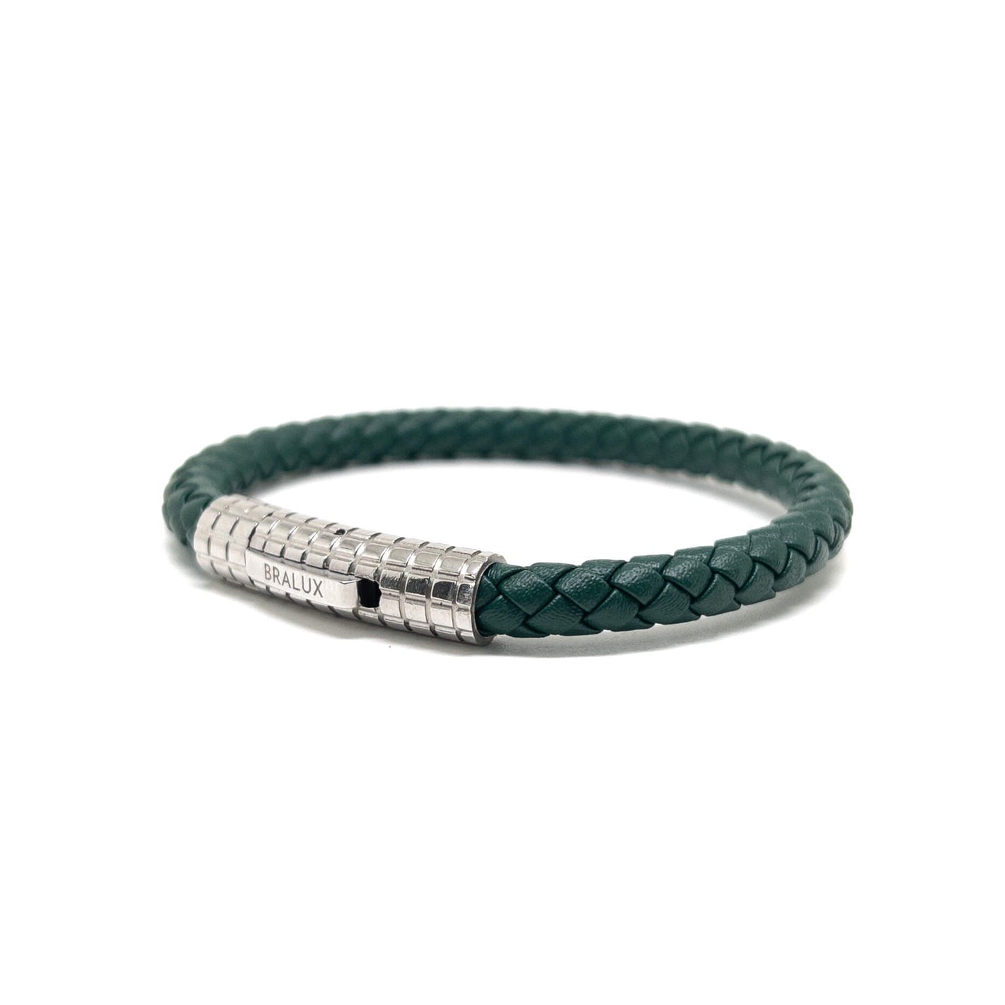 The 6mm Green and Black Buckle Bracelet