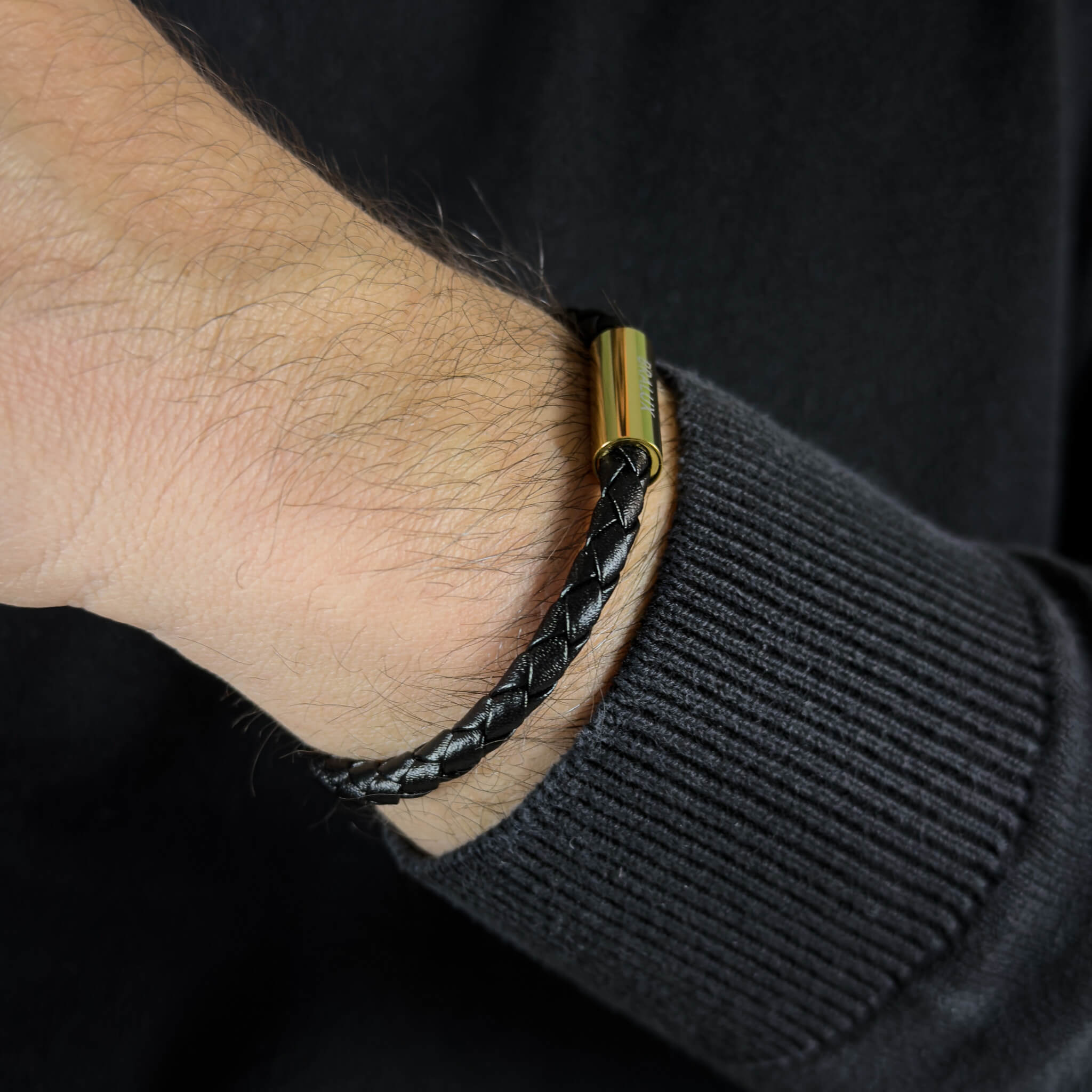 Black Leather – Gold Secondary image