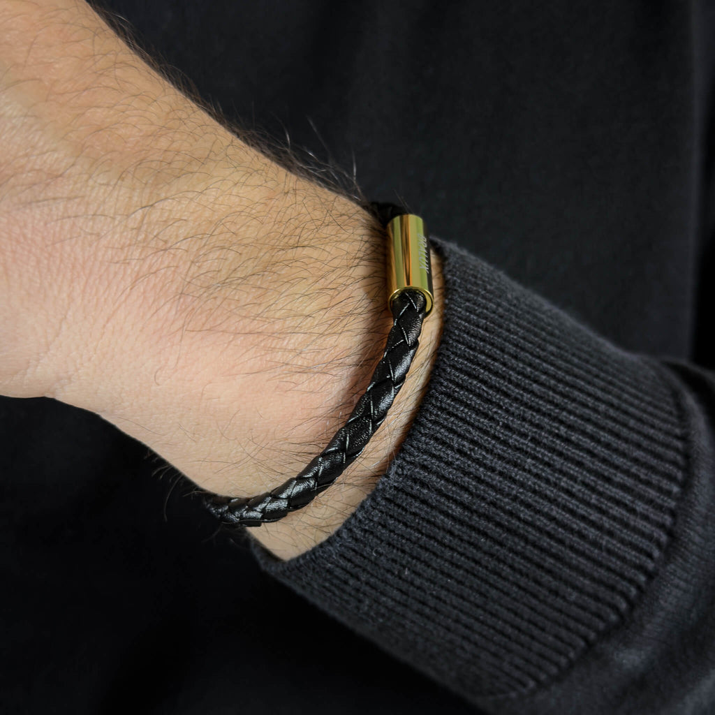 Black Leather – Gold