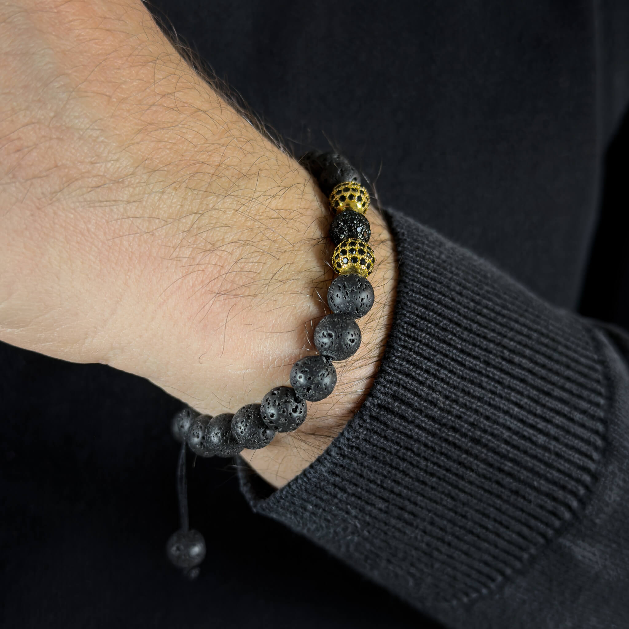 Triple Disco Ball Thread Bracelet Secondary image