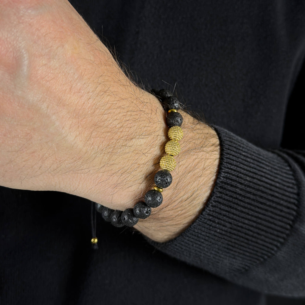 Disco Ball Volcanic Stack – Gold