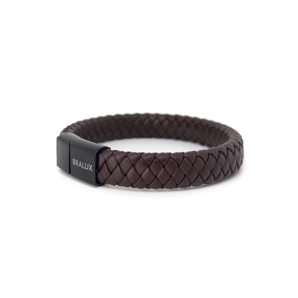 Dark Brown Bold Leather