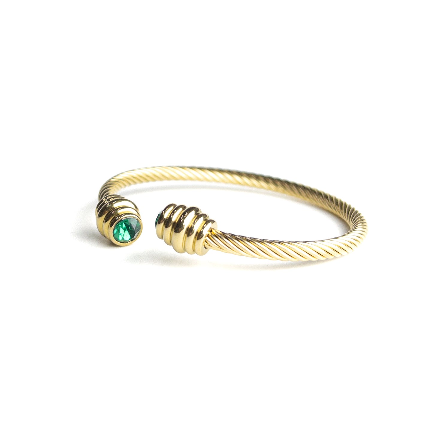 The Green Twisted bangle