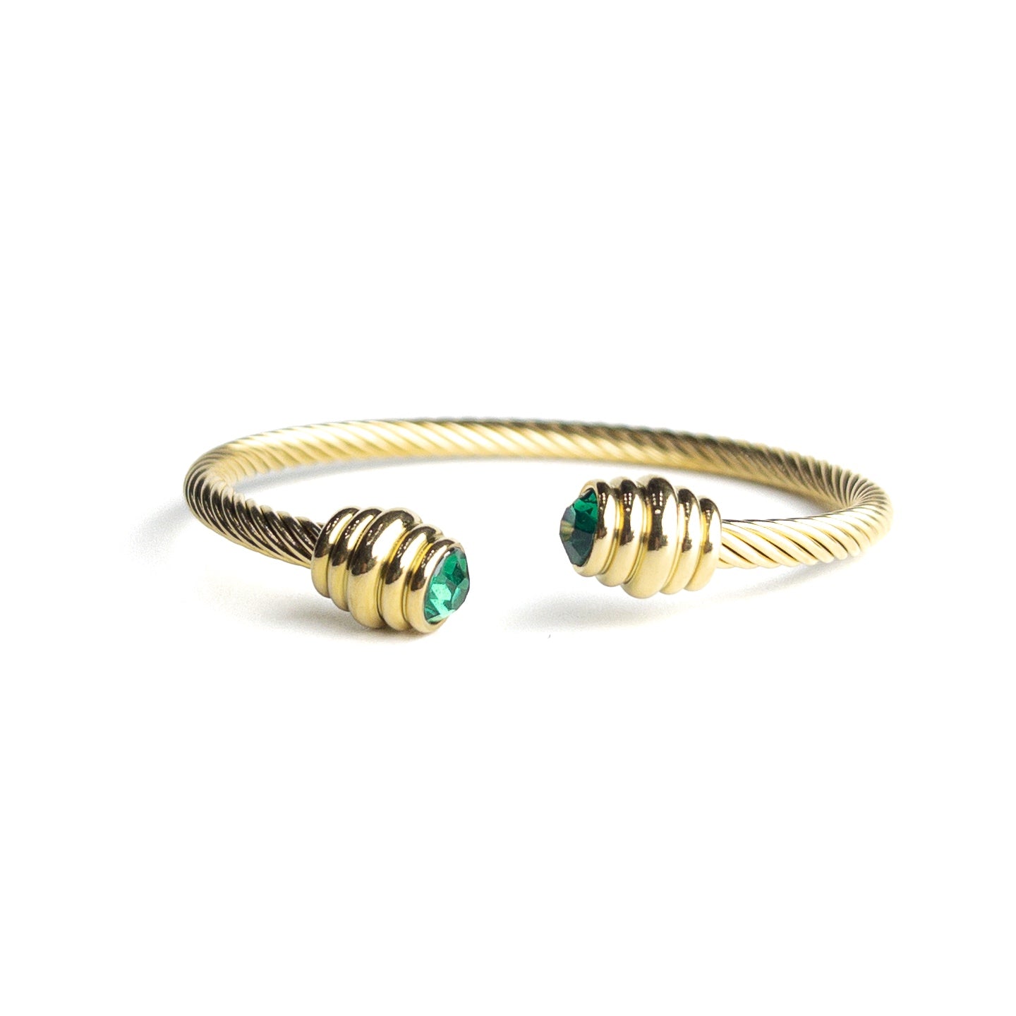 The Green Twisted bangle