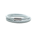 Duo Baby Blue Leather Bracelet